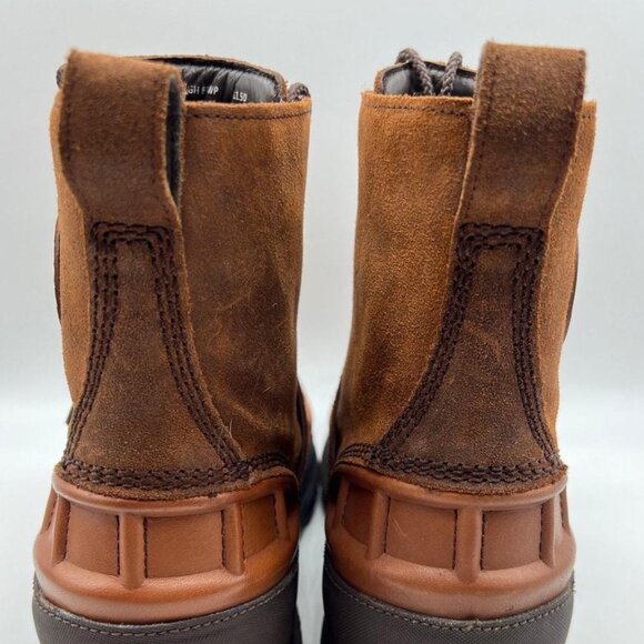 Men's Polo Ralph Lauren Oslo High Waterproof Boots Brown Leather - Picture 8 of 10
